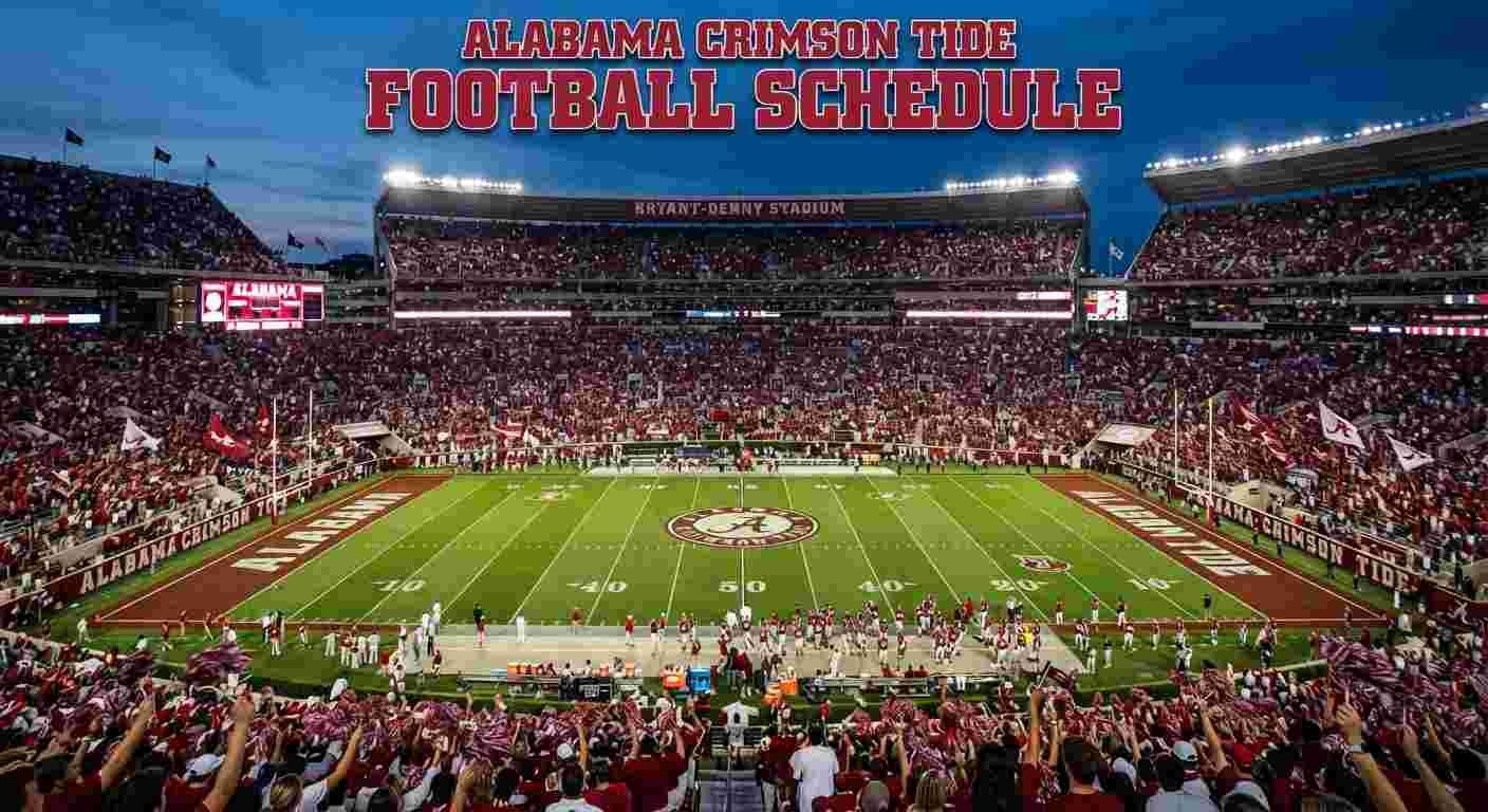 2026 Alabama Football Schedule: Scores, Games, Dates, Times & TV
