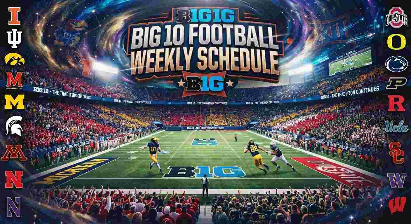 2026 Big Ten Football Schedule: Week-by-Week Dates, Times & TV