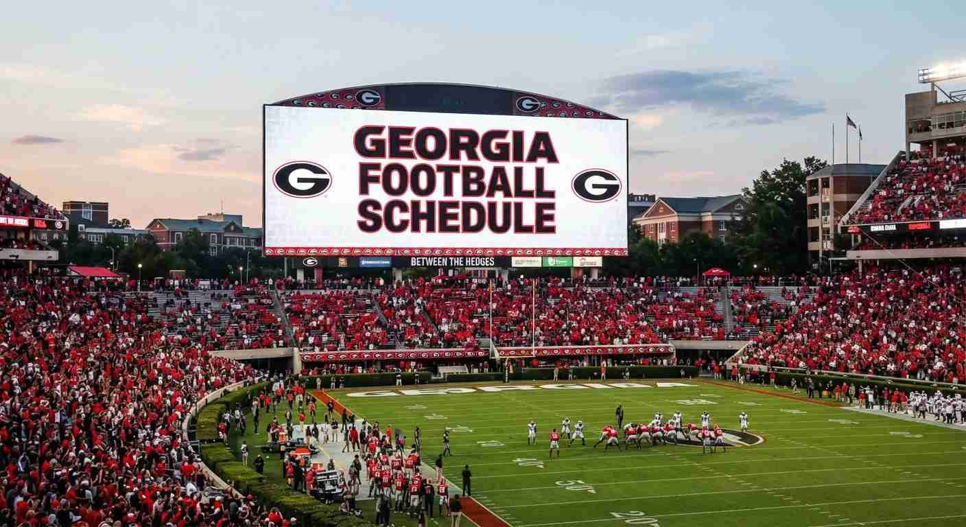 2026 Georgia Football Schedule: Complete Dates, Scores, Times, Live Stream & TV Channel