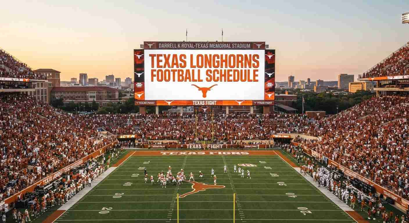 2026 Texas Football Schedule: Scores, Game Dates, Kickoff Times, Live Stream & TV Info