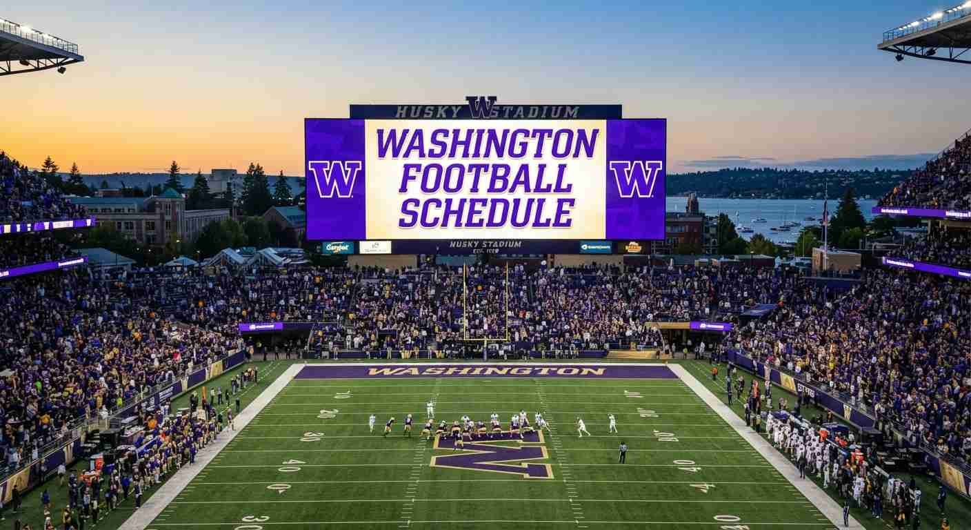 2026 Washington Football Schedule: Scores, Games, Dates, Times, Live Stream & TV Channels