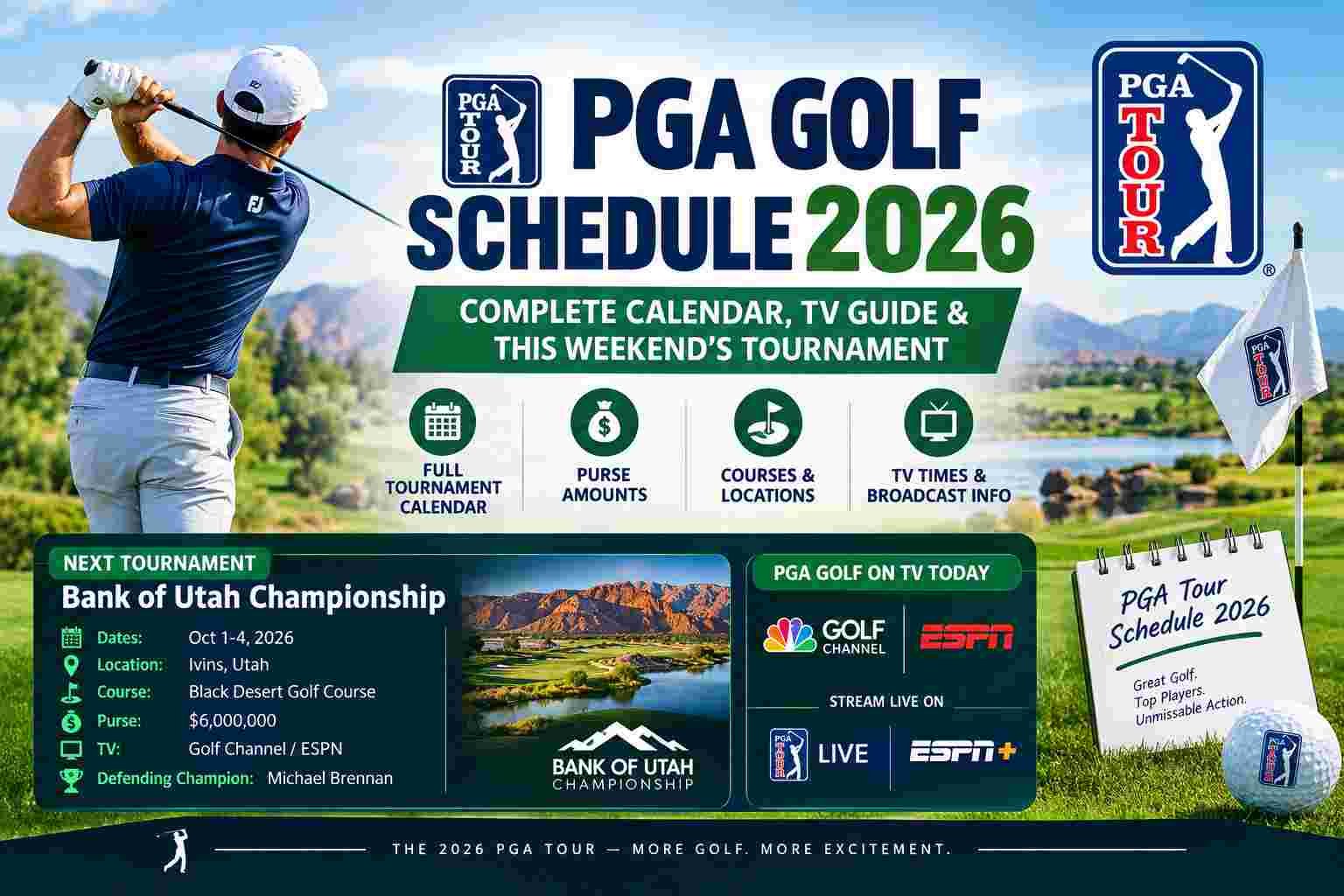 PGA Golf Schedule