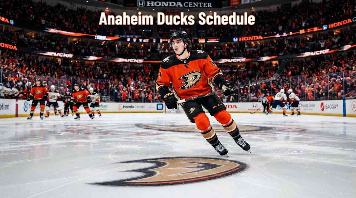 Anaheim Ducks Schedule
