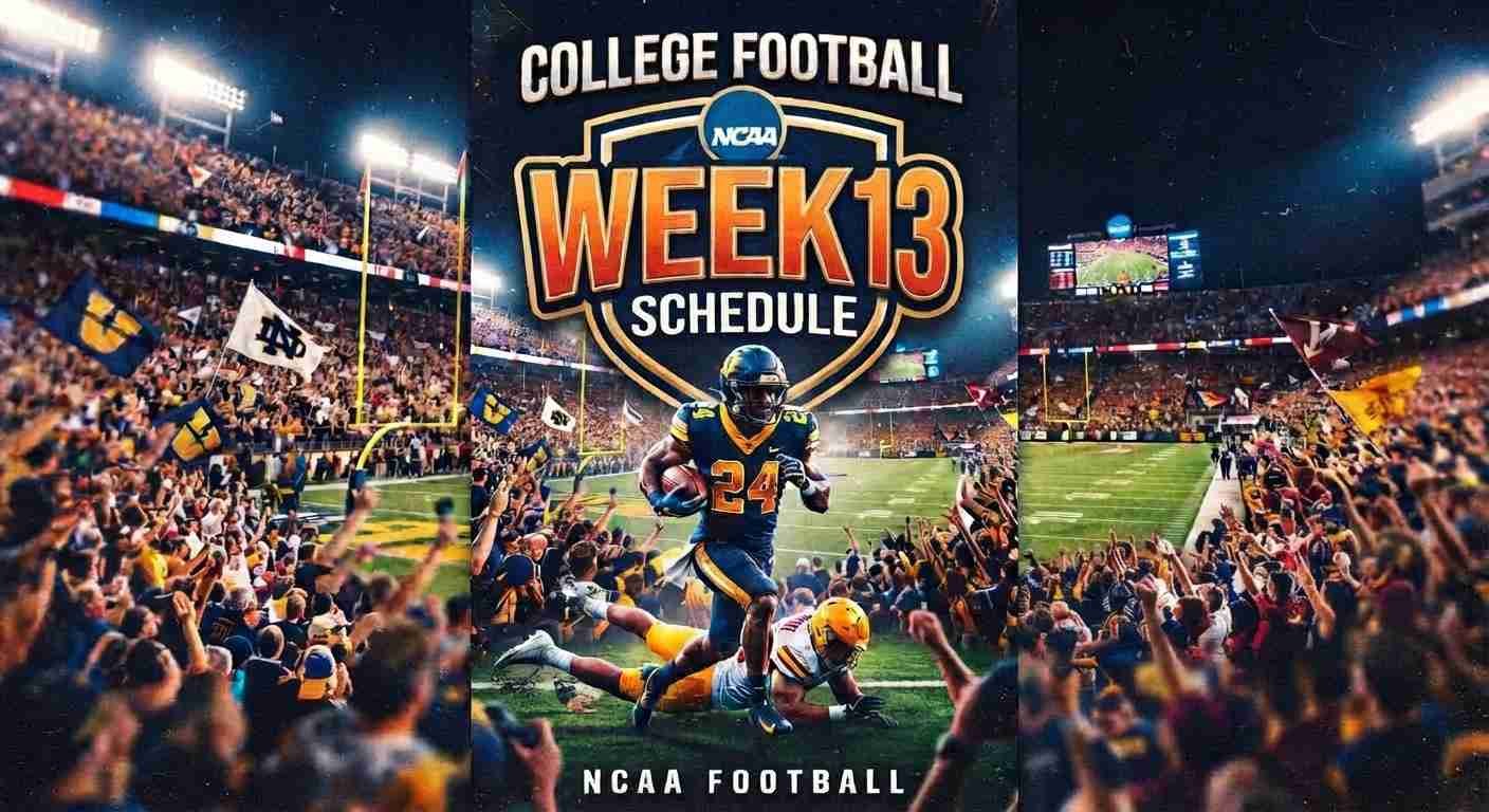 College Football Week 13 Schedule