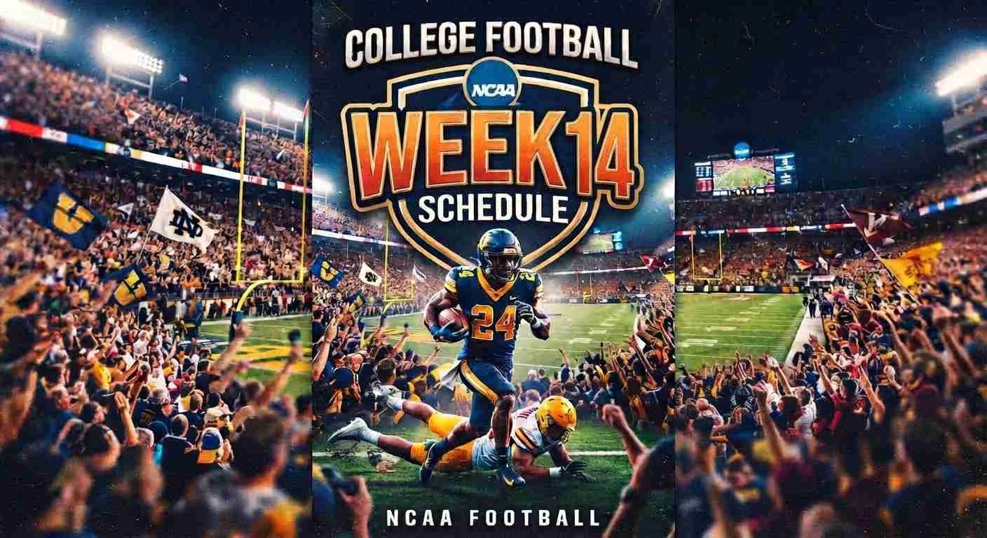 College Football Week 14 Schedule