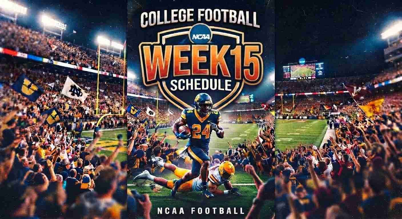 College Football Week 15 Schedule