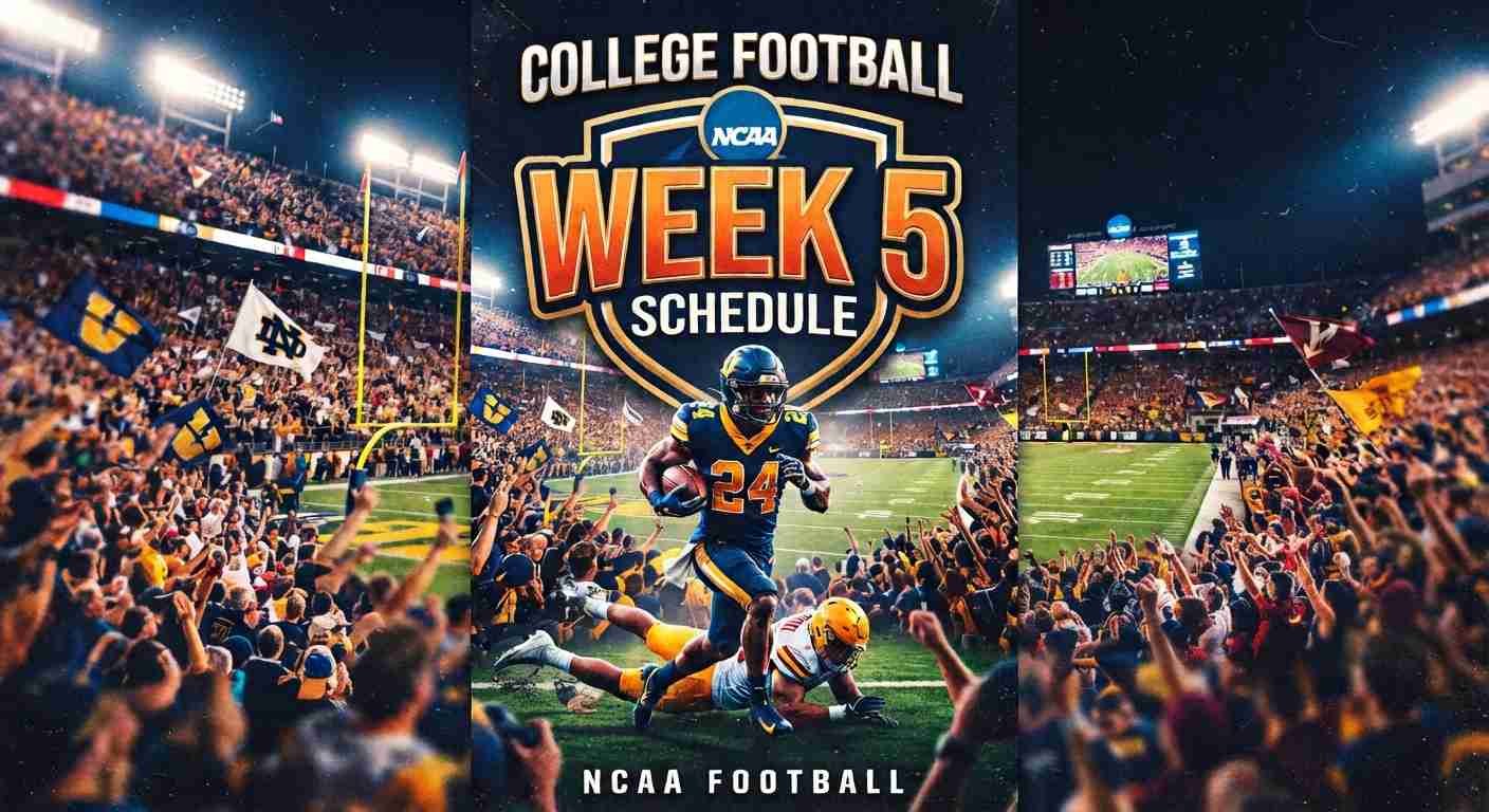 College Football Week 5 Schedule