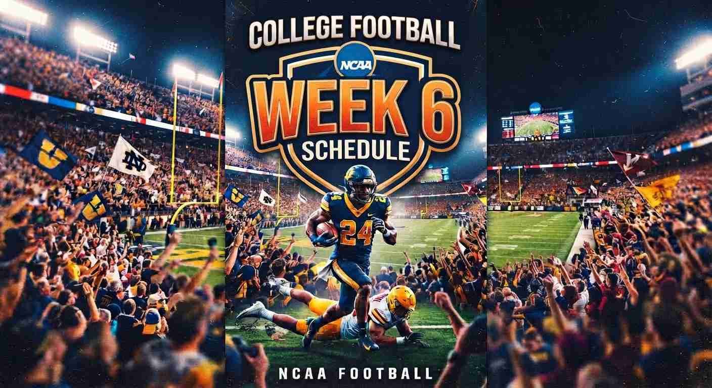 College Football Week 6 Schedule