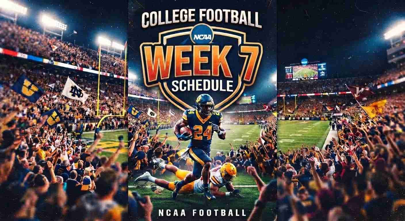 College Football Week 7 Schedule