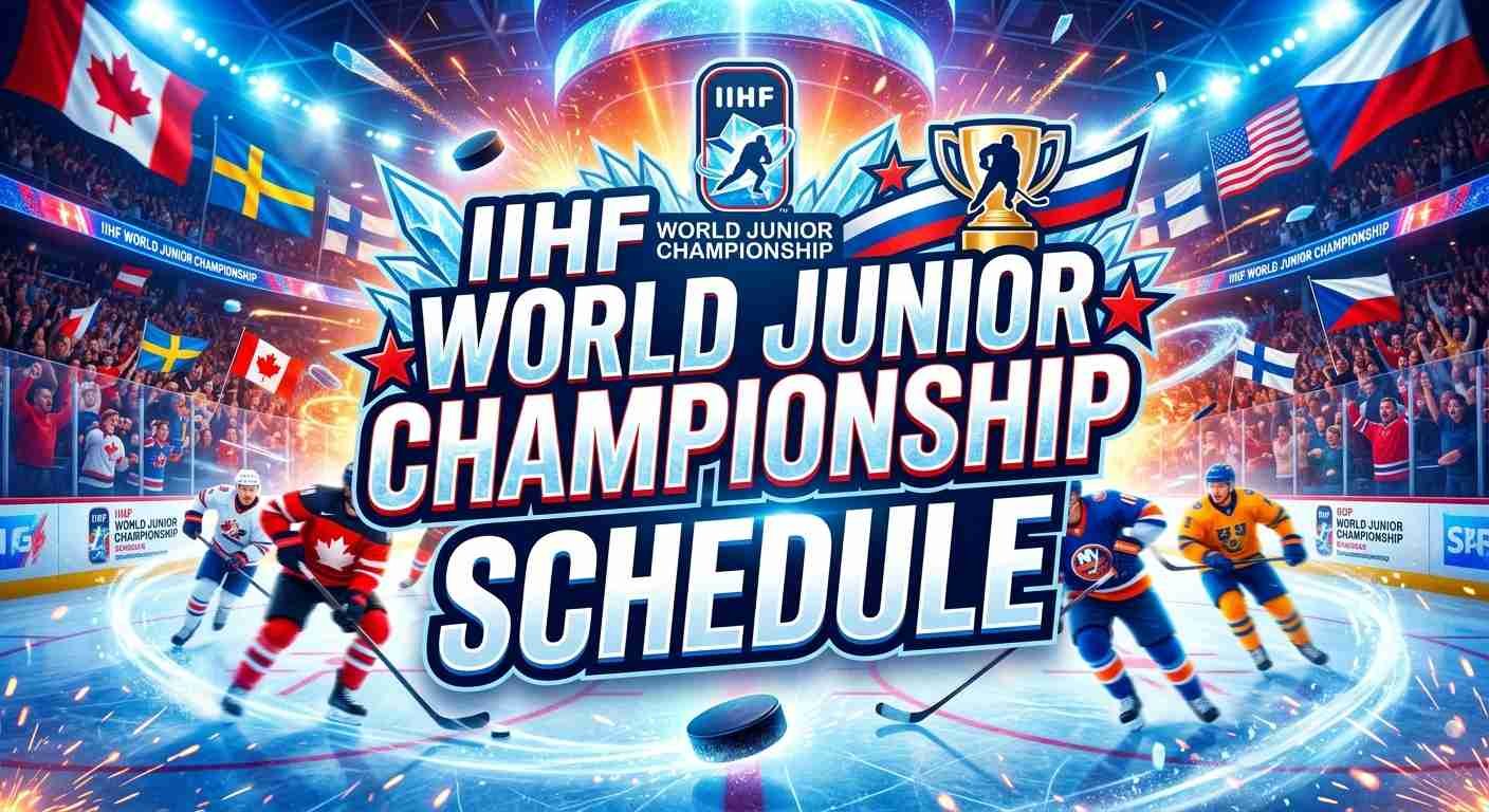 IIHF World Junior Championship 2027 Schedule: Full Calendar Games, Time, Round, Opponent & Venues