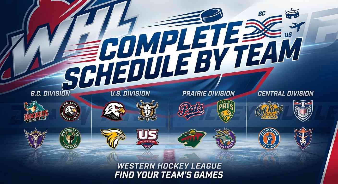 WHL Schedule 2026-27 by Team: Scores, Dates, Times, Opponents, Live Stream & Venues